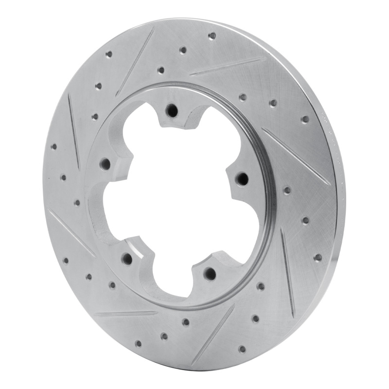 Ford Transit-250 Brake Rotor (1) - Rear Left - R1 Concepts - Drilled & Slotted - Silver - `15-`25